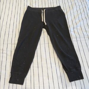 N: Philanthropy Black Splatter Paint Sweatpants Joggers - Size Medium